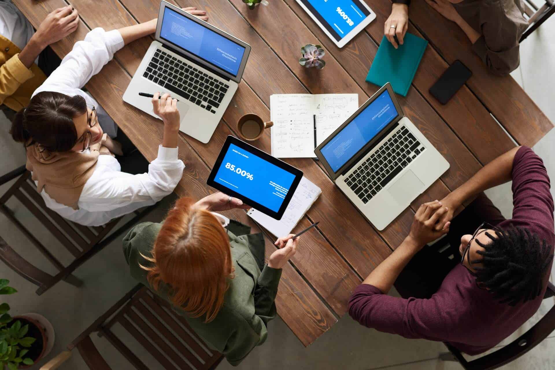 image of a team at work