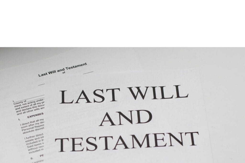 image of a last will and testament