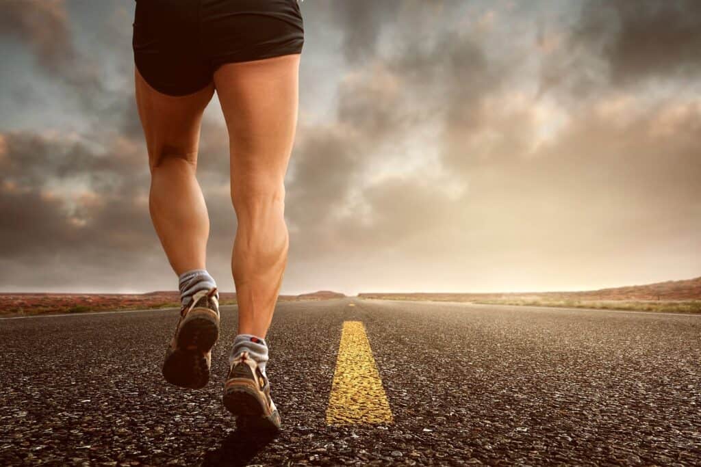 image of a man running